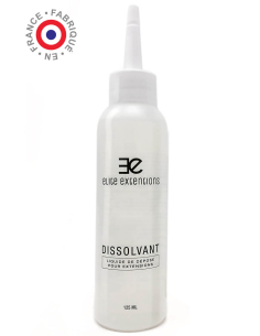 Disolvente para extensiones de queratina y biadhesivasDisolvente para extensiones de queratina y adhesivas