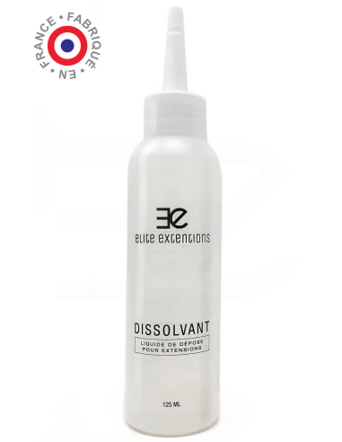 Disolvente para extensiones de queratina y biadhesivasDisolvente para extensiones de queratina y adhesivas