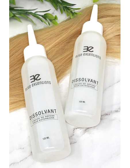 Disolvente para extensiones de queratina y adhesivas