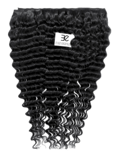 Extensiones de cortina de pelo rizado 63 cm - negro