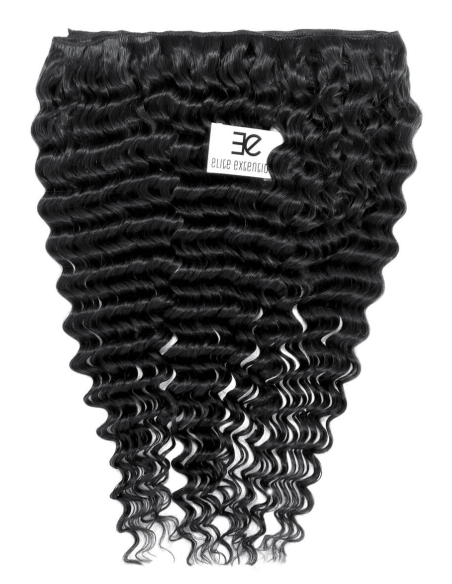 Extensiones de cortina de pelo rizado 63 cm - negro