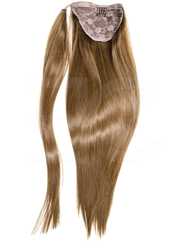 Extensiones de coleta de pelo natural 50 cm - rubio dorado