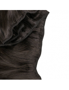 Extensiones de cortina de pelo natural liso 63 cm - moreno natural 2