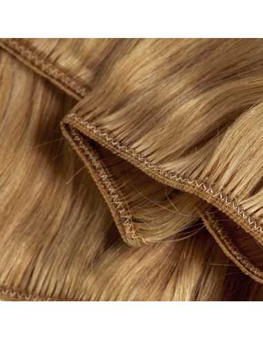 Extensiones de cortina de pelo natural liso 63 cm - rubio dorado