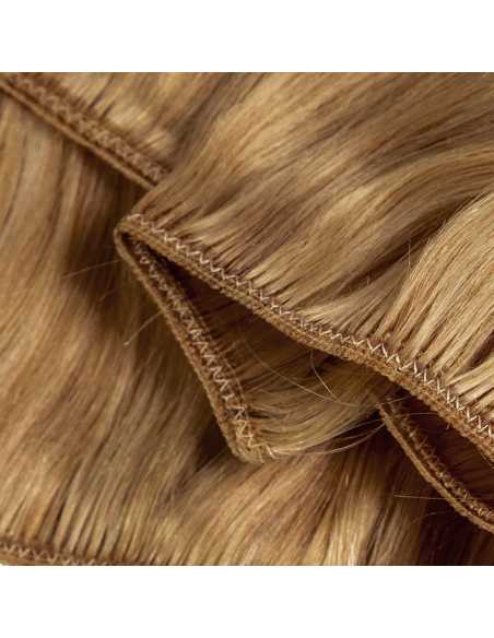 Extensiones de cortina de pelo natural liso 63 cm - rubio dorado