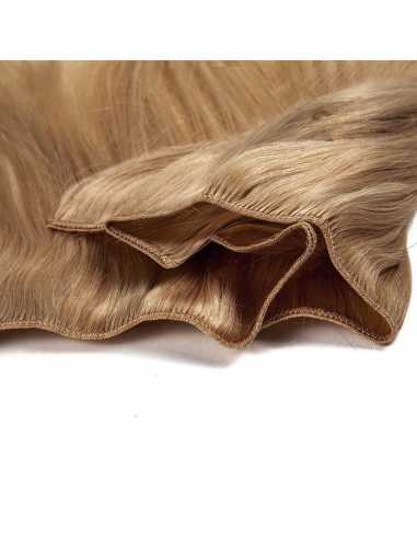 Extensiones de cortina de pelo natural liso 63 cm - rubio dorado