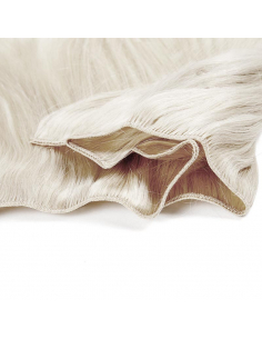 Extensiones de cortina de pelo natural liso 63 cm - rubio polar 2