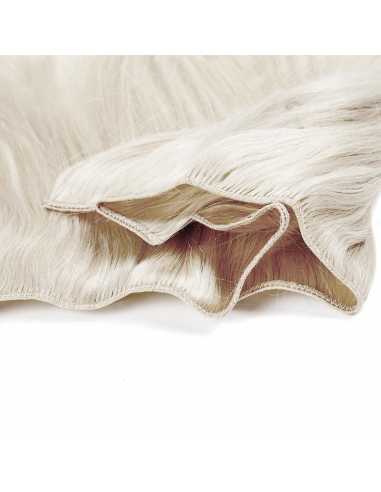 Extensiones de cortina de pelo natural liso 63 cm - rubio polar