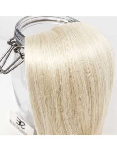Extensiones de cortina de pelo natural liso 63 cm - rubio polar