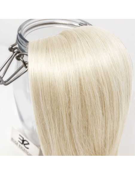 Extensiones de cortina de pelo natural liso 63 cm - rubio polar