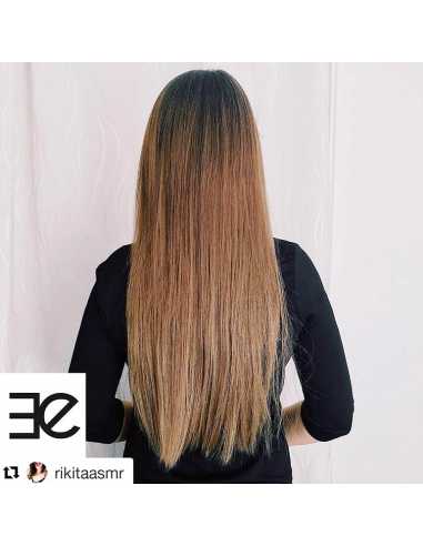 Extensiones de cortina de pelo natural liso 63 cm - rubio dorado